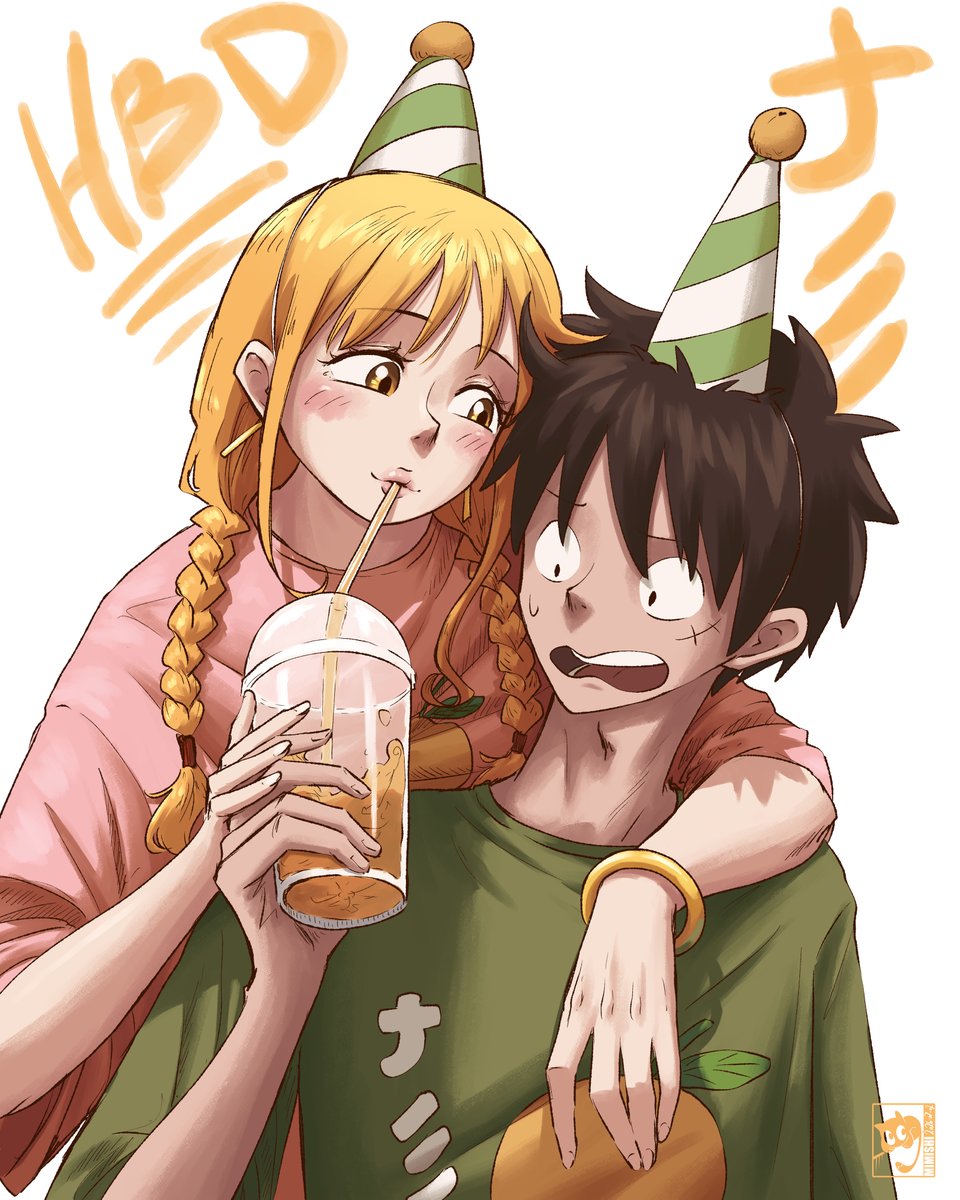 a_mimishi's tweet photo. HBD Nami!! 🎂🥳🎊🎉
#ONEPIECE〜 https://t.co/tSCYvopMcc