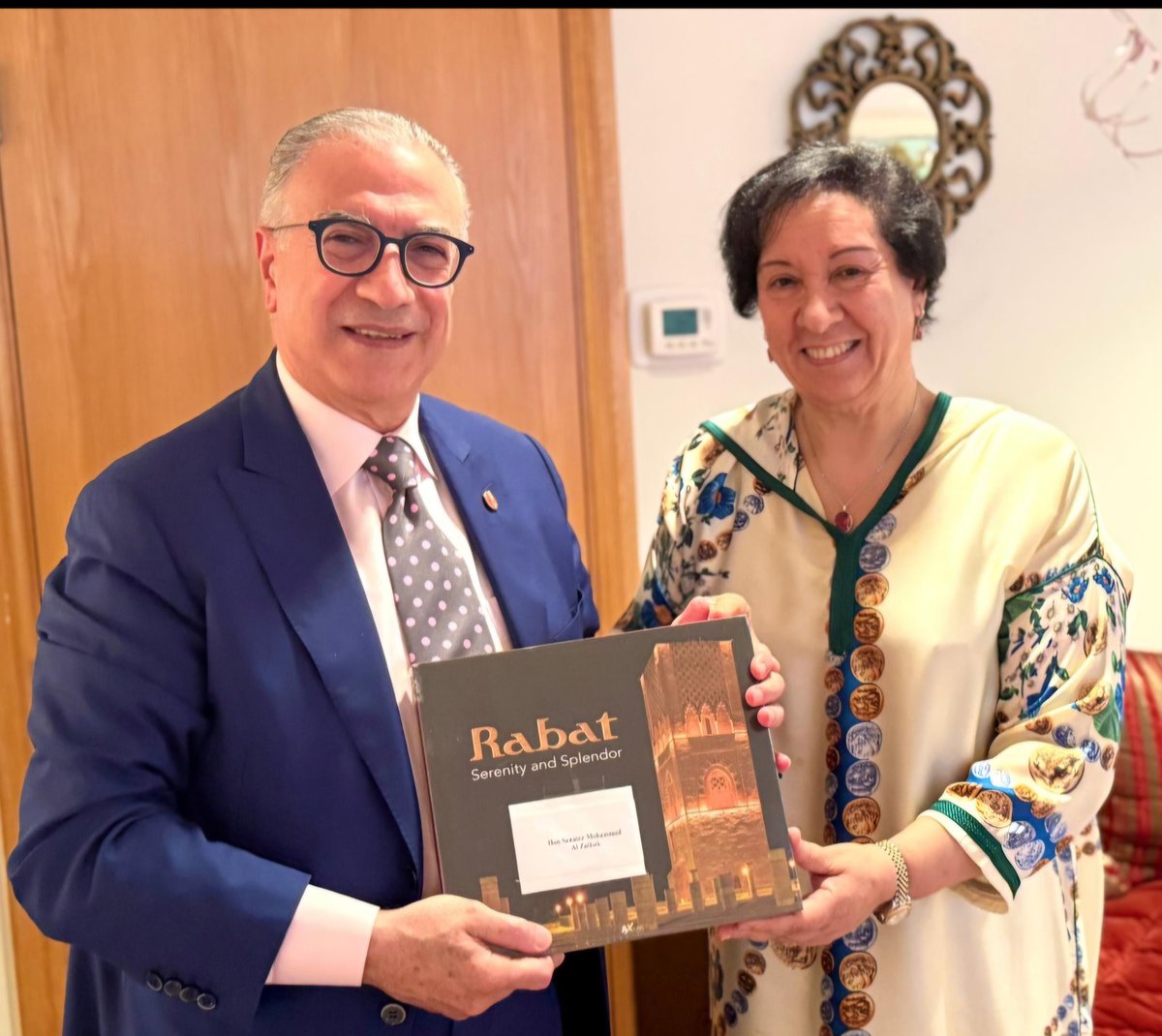 MoroccoOttawa's tweet photo. Great honor to co-host with HE @snrafie Ambassador of #Jordan at the Moroccan residence a farewell diplomatic dinner for HE @OlafKjelsen , Ambassador of #Switzerland . Good opportunity also to pay tribute to the hon. Senator @zaibak for all his great achievments .
@SenateCA https://t.co/LVr9ug2nbI