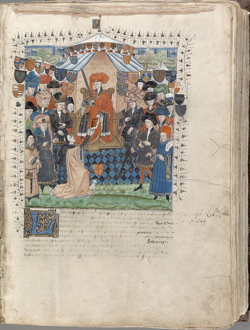 boudewijnsteur's tweet photo. Op deze dag in 1428 kwam met de Zoen van Delft (tussen Jacoba van Beieren en Filips de Goede) een voorlopig einde aan de Hoekse en Kabeljauwse twisten in Holland. Hoewel het vooral een opvolgingskwestie betrof, kwamen in deze strijd steden en adel tegenover elkaar te staan https://t.co/SHuUNyF2Tt