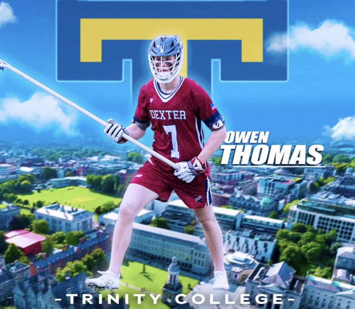 FightingClams's tweet photo. Congratulations to 2027 defenseman Owen Thomas on his commitment to Trinity College! https://t.co/zFnl8F80Ql