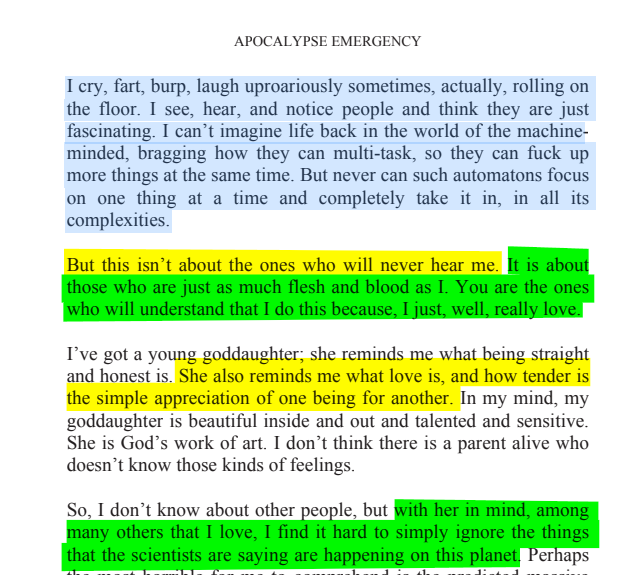 sillymickel's tweet photo. *APOCALYPSE EMERGENCY: Love's Wake-Up Call* (2013) by Michael Adzema. Ch 2, p. 31
🧵Click panel below for Thread, complete book
Or read/dwl book on blog: https://t.co/qsd1N5HKuy
🧵👇 💡📚💙 #AE 🌡️ #ApocalypseEmergency ☢️ #AECH2 📖2️⃣ #TruthWarriors ❕ #psychology ☮️#Climate 🔥🌍 #Existential😱 #EndTimes ⏰⛔ #RainbowWarriors 🦋 #thanatos 🧟♂️ #eros 🌈 #FBR 🧑🤝🧑 #resist✊