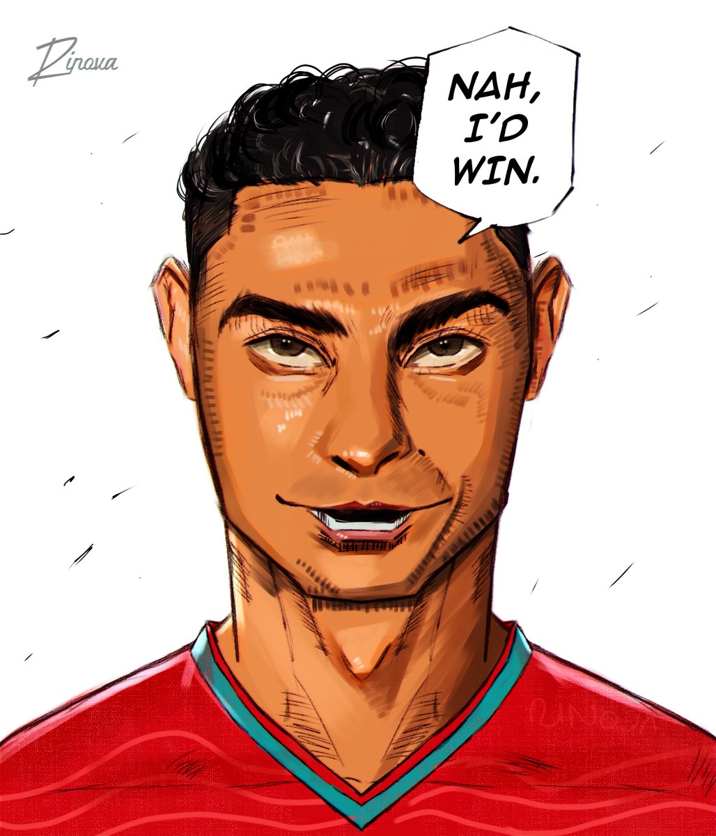 Rinartts's tweet photo. Ronaldo X Gojo 
#GOAT #cr7 #fanart https://t.co/k3NpuN6KIG
