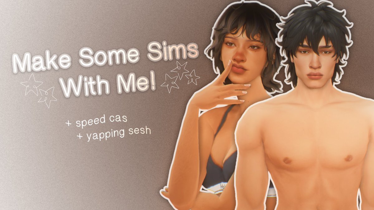 dominosims's tweet photo. I just uploaded a new cas video!  Come watch me yap as I make some sims! https://t.co/EWIjplx5O5