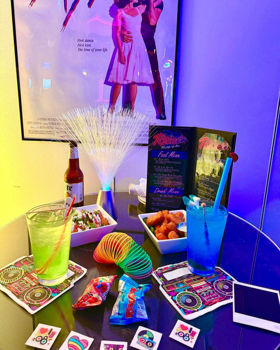 MoheganPA's tweet photo. Step into the ultimate throwback at Remix 80’s Pop-Up Bar – where disco lights, arcade games, and iconic hits collide for a night you’ll never forget! 🎶✨🍸

For more information, visit https://t.co/RJsFsVsXsb https://t.co/65agIWmCLe
