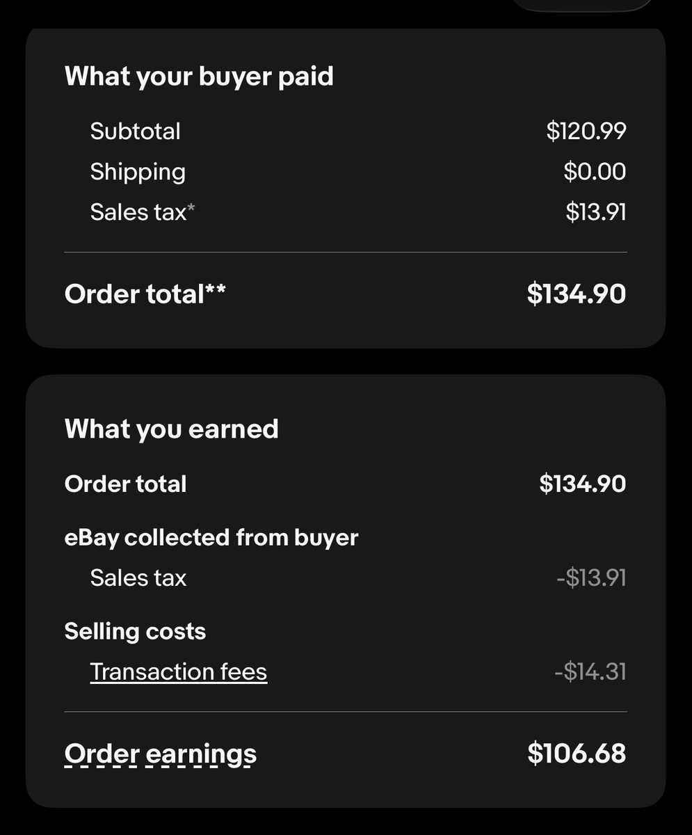 EverydayResell's tweet photo. 🔥Quick update on my Sell Similar tip🔥 

Just sold 2 stale listings:
One dead for almost 3 months → sold in 3 days
The other dead for nearly a month → sold in 2 days  

Both sold $20 higher than my previous dropped price (I relisted at current market value).

End + Sell Similar + fresh item ID + small title tweak + new hero photo = real Cassini boost. The method works.

Who else is getting fast wins with this? Share your results or other eBay tips below 🙏

#eBayTips #eBaySeller #Reselling