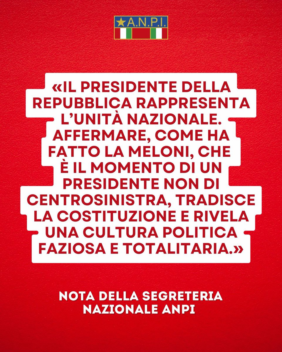 LArchimandrita's tweet photo. Questa affermazione è gravissima e conferma la natura totalitaria e antidemocratica di questa inutile associazione. 
Sarebbe ora di fare una raccolta firme per togliere ad ANPI i finanziamenti pubblici. https://t.co/Jrfm8gQGQ3