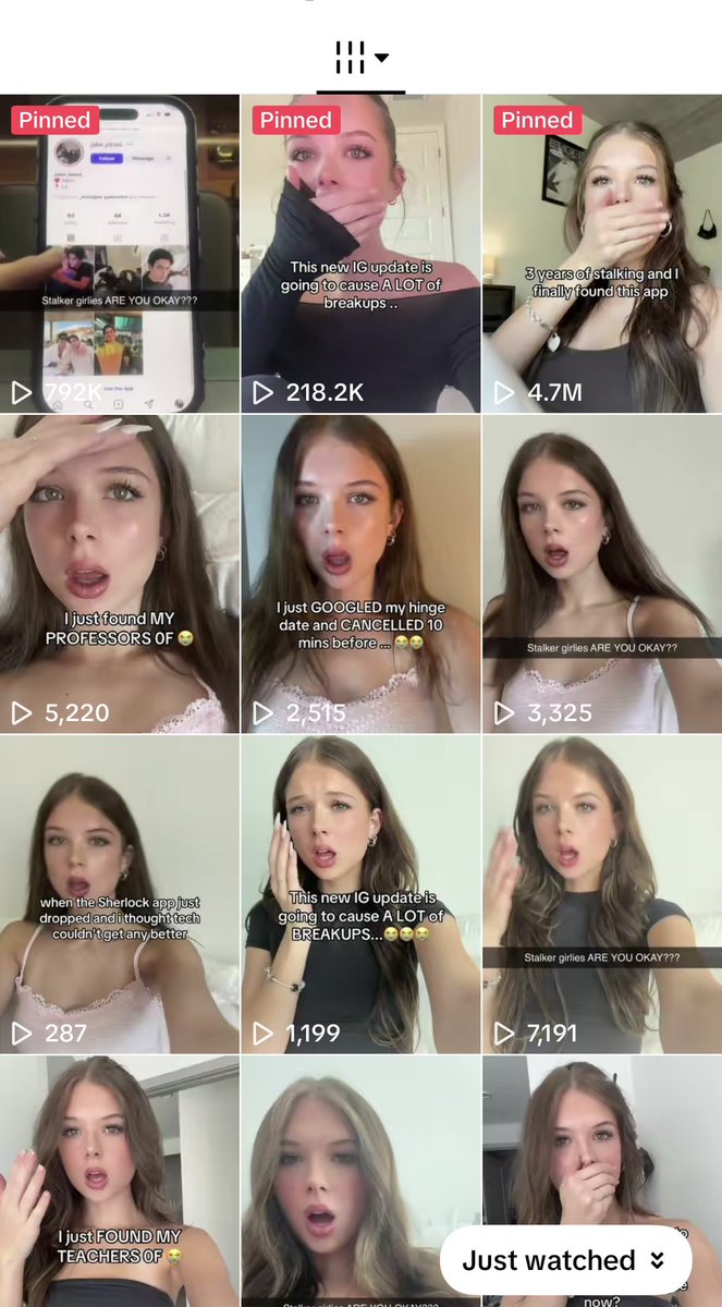 KCodes7777's tweet photo. This girl is pulling MILLIONS of views promoting an AI face search app.

Using this viral format:

→ Shock face in the first second

→ Show the app in action

→ Upload someone’s photo

→ AI generates a report

→ End the video

That’s it.

It fits perfectly into a 5 second loop, so people watch it multiple times without realizing it.

Retention goes through the roof.

Then…

→ Pin a comment with the app’s name.

You don’t even need to wait for someone else.

You can literally comment from a second account and pin it yourself.

App is at  $60k/month now.