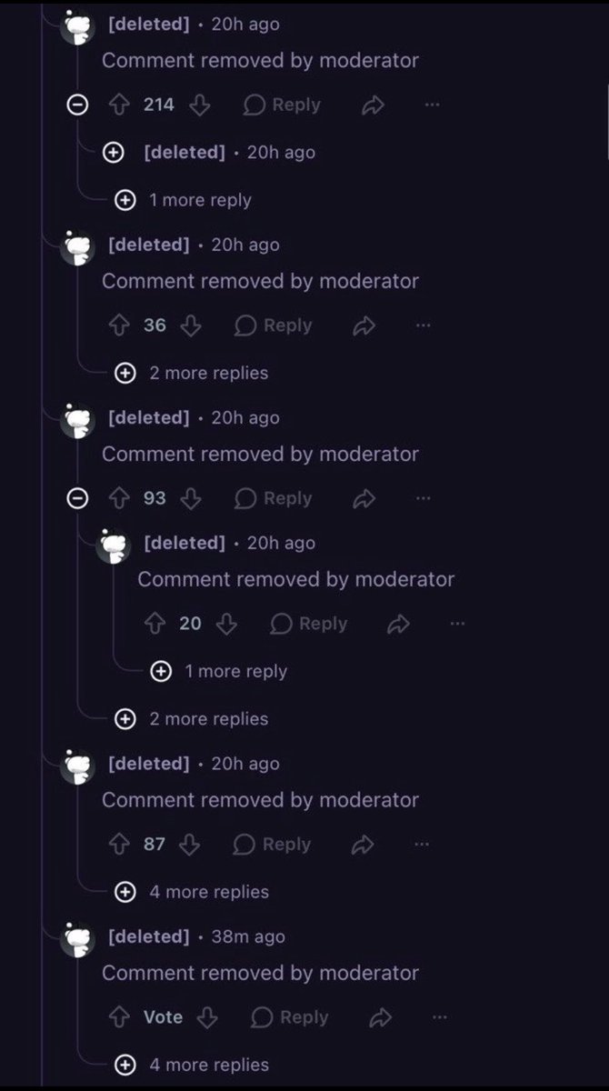 ArchRose90's tweet photo. Moderators have removed a lot of  comments on Andy Burnham's "Ask Me Anything" Reddit thread.

So it’s not "Ask Me Anything.” It’s Ask Me An Easy Censored Question.

A glimpse of what’s to come. https://t.co/0Le7FlfAPG