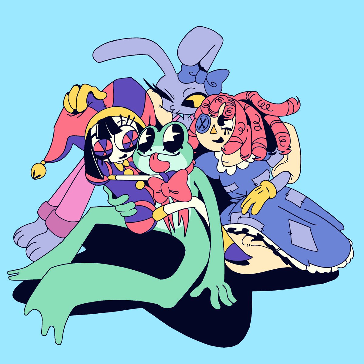 CircusSoup's tweet photo. Way to lazy to finish this but here’s some funnybunnyfroggydolly or whatever we are calling them. I need more lesbians #tadc https://t.co/869cHIYomw