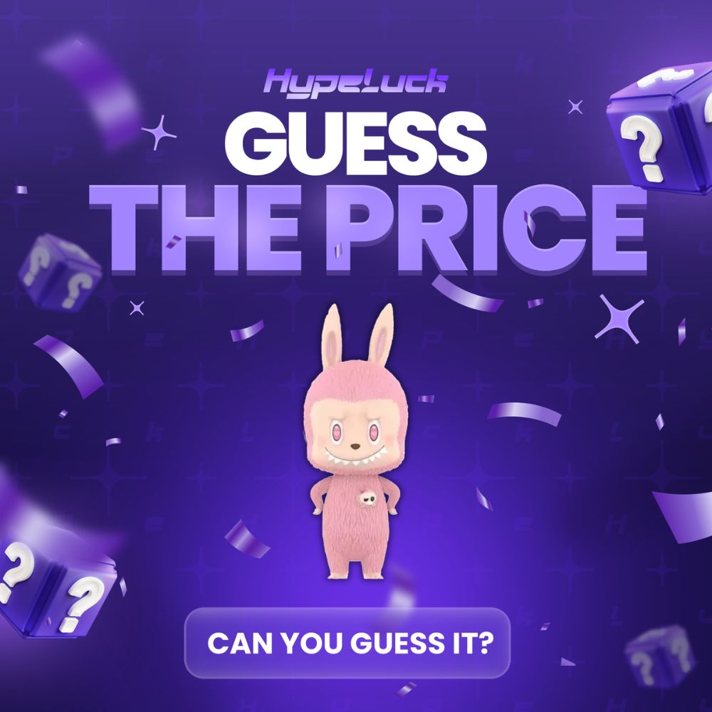 hypeluckcom's tweet photo. Can you guess the price? (who tf is paying this)    

Labubu Tec All About Us 1000 - Winnable in the NEW Labubu please box on Hypeluck!    

Like &amp; RT with your answer for a chance to win $25 👀 https://t.co/uOlr6Zm2Ev