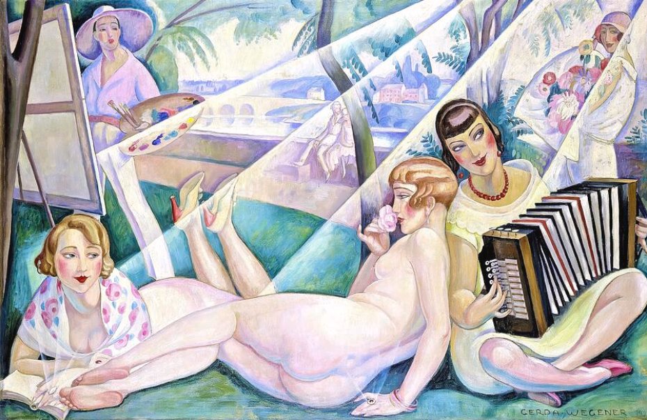 Brindille_'s tweet photo. A Summer Day 
🎨 Gerda Wegener (Danish artist, 1886-1940) https://t.co/qBOeMBm2pB