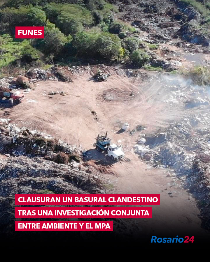 rosario24_ar's tweet photo. #Funes: Clausuran un basural clandestino tras una investigación conjunta entre Ambiente y el MPA
La Justicia ordenó el cierre definitivo de un basural a cielo abierto ubicado a la vera de la Ruta Provincial 34-S. La medida se adoptó luego de constatar disposición irregular de residuos, quemas clandestinas y actividad sin autorización ambiental.
https://t.co/iQDWFIRGUG