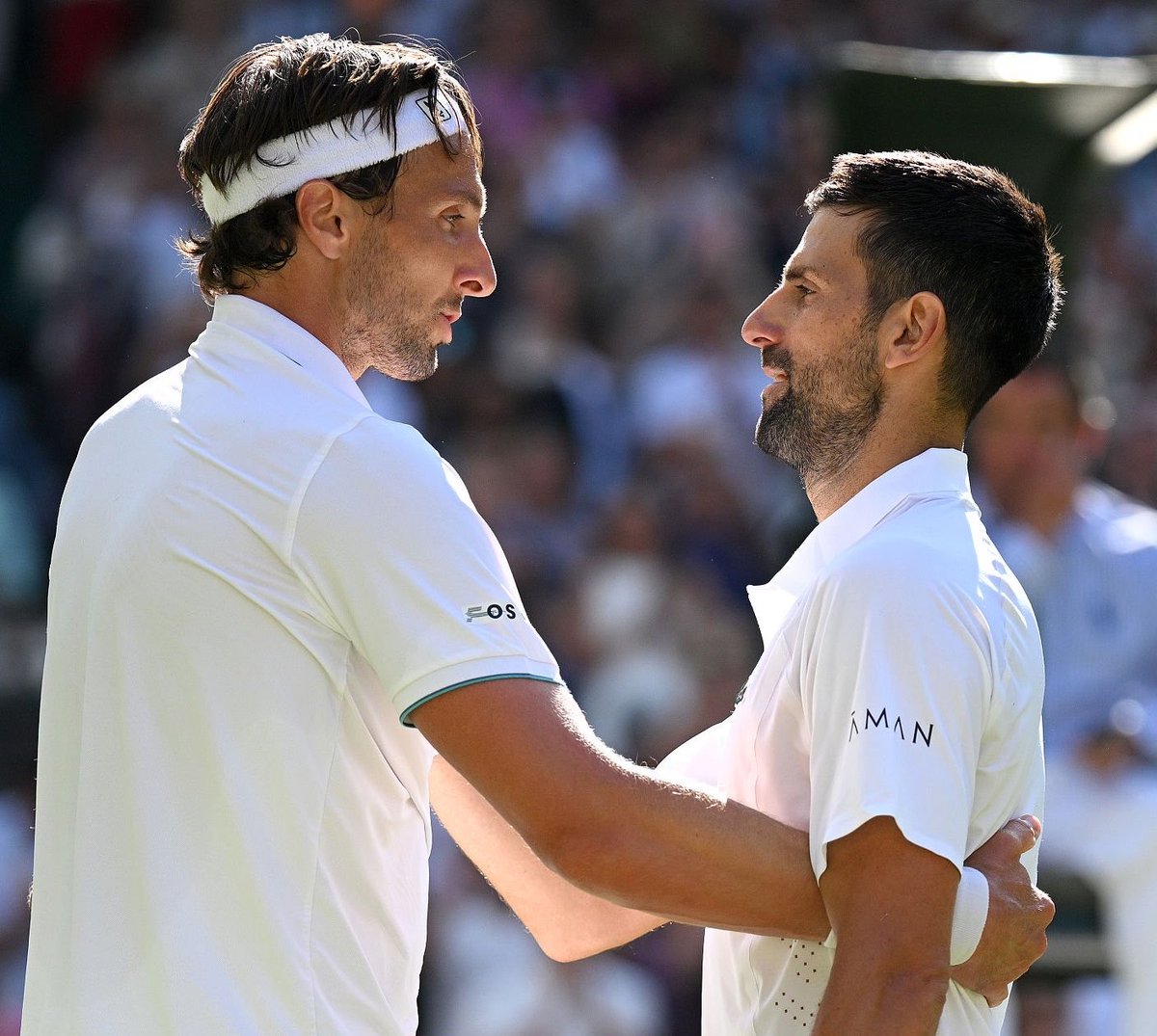 UniversTennis's tweet photo. ▫️ 67 COUPS GAGNANTS
▫️ 25 fautes directes
▫️ 21 aces
▫️ 117 points remportés à 108

🤯🇫🇷 Les statistiques du match perdu par Arthur Rinderknech contre Novak Djokovic au troisième tour de #Wimbledon https://t.co/xOKO50eeKB