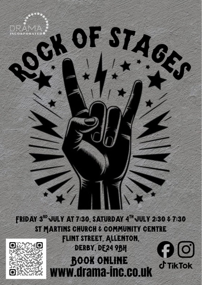 AndyMargett's tweet photo. Just a reminder the @ChatClubCIC is shut this weekend owning to Drama Incorporated needing the space we use.

If you like to go down and watch their performance of “Rock of Stages” details are below 💚 #dcfc #dcfcfans https://t.co/kdegog2j3v