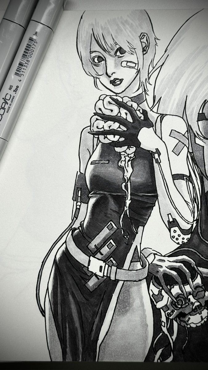 aoyichuan's tweet photo. #drawingart #signalis #SIGNALISfanart #copicmarkers https://t.co/nEGY3rJYYe