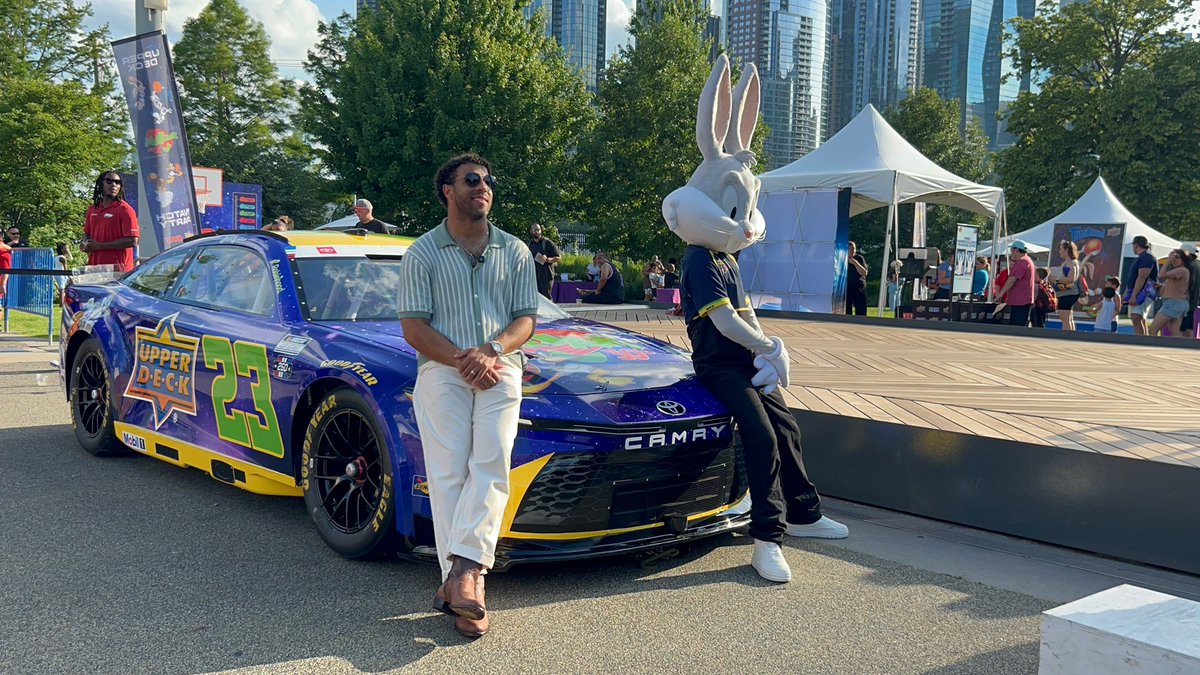 TobyChristie's tweet photo. On Thursday night at Chicago’s Navy Pier, @UpperDeckSports along with @23XIRacing and driver @BubbaWallace turned the clocks back to 1996 with a special screening of Space Jam in celebration of the film’s 30th anniversary.

The event was filled with interactive activities for fans, and was a smashing hit leading into this weekend’s #NASCAR Cup Series race at Chicagoland Speedway.

Read More: https://t.co/fLMeGii0DL