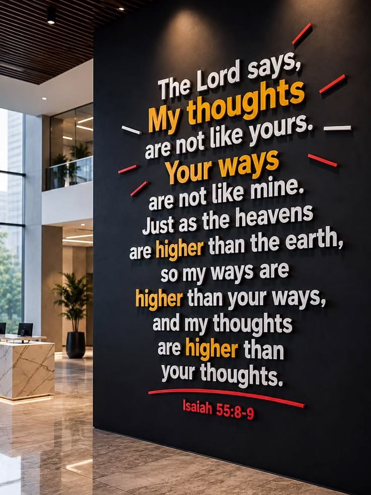 ChristianPapers's tweet photo. Isaiah 55:8-9 (KJV)
8 For my thoughts are not your thoughts, neither are your ways my ways, saith the LORD.
9 For as the heavens are higher than the earth, so are my ways higher than your ways, and my thoughts than your thoughts. https://t.co/RvFCGRr1QP