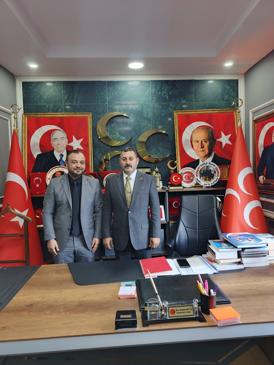 Sanliurfa_MHP's tweet photo. Milliyetçi Hareket Partisi Haliliye İlçe Başkanlığı görevine atanan Sayın Yusuf Aydoğdu ve Yönetim Kurulu Üyeleri, İl Başkanımız Sayın Ecz. Osman Mutlu’yu ziyaret ettiler.

İlçe Başkanımız Sayın Yusuf Aydoğdu'ya nazik ziyaretlerinden dolayı teşekkür ediyor, yeni görevinde üstün başarılar diliyoruz.