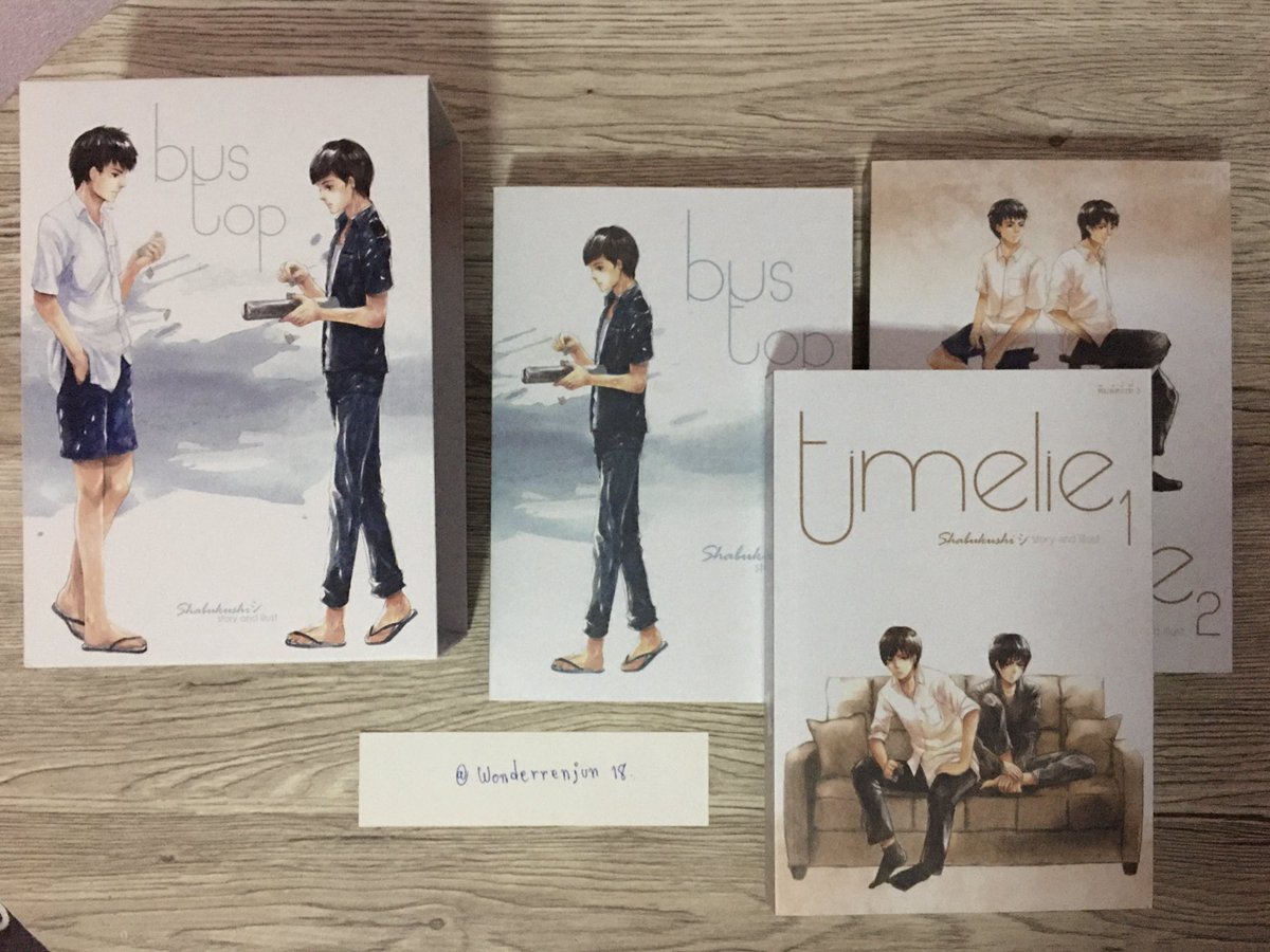 wonderrenjun18's tweet photo. ส่งต่อ Boxset นิยายวาย Timelie และ Bustop สภาพดีมาก มีโปสการ์ด-ที่คั่น 1150 ส่งฟรี ✨ ทัก DM สอบถามเพิ่มเติมได้เลยค่ะ #นิยายวายมือสอง #แนะนำนิยายวาย #Bustop #timelie https://t.co/0IWitviy37