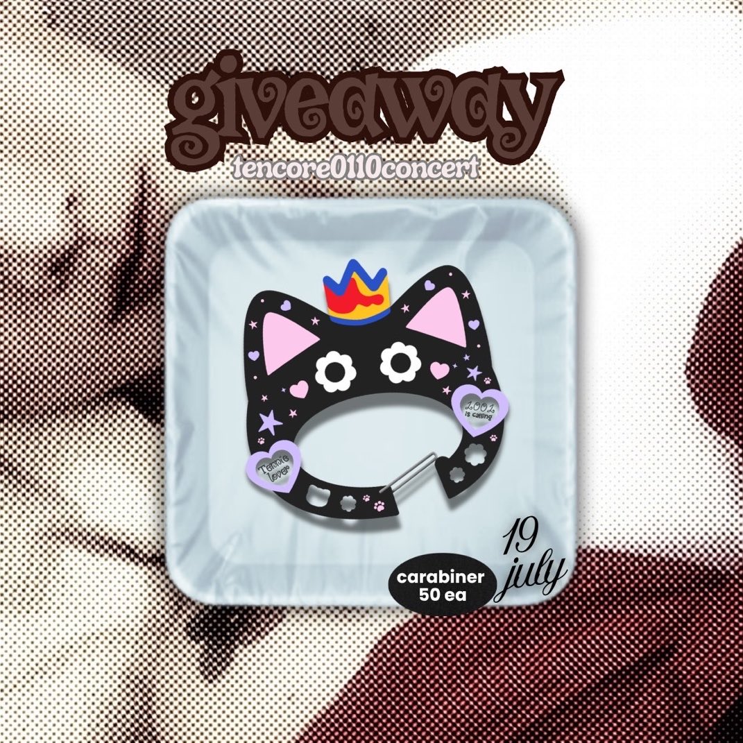 inlerbwithjuly's tweet photo. ..🪷 pls kindly rt 🐈‍⬛ྀི

giveaway for tencore0110concert 💟

★ carabiner 50 ea 

꒰ྀི১ ໒꒱ིྀ rt and show this tweet 𑄝੭⊹ ࣪ ˖

📍: bitec Live
🕑: sun 19 july , time tba

#TENCORE0110iscalling
#TENCORE0110Concert https://t.co/K3RA8HDKJy