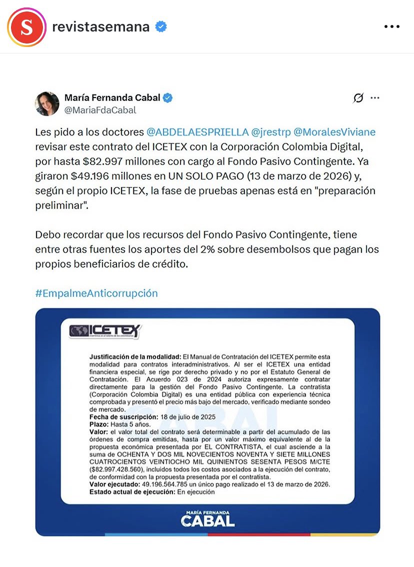 KLea79107265's tweet photo. Presidente @ABDELAESPRIELLA y Vicepresidente @jrestrp la generala @MariaFdaCabal les está tirando un FACTO muy preocupante. https://t.co/xjgypgmF4X