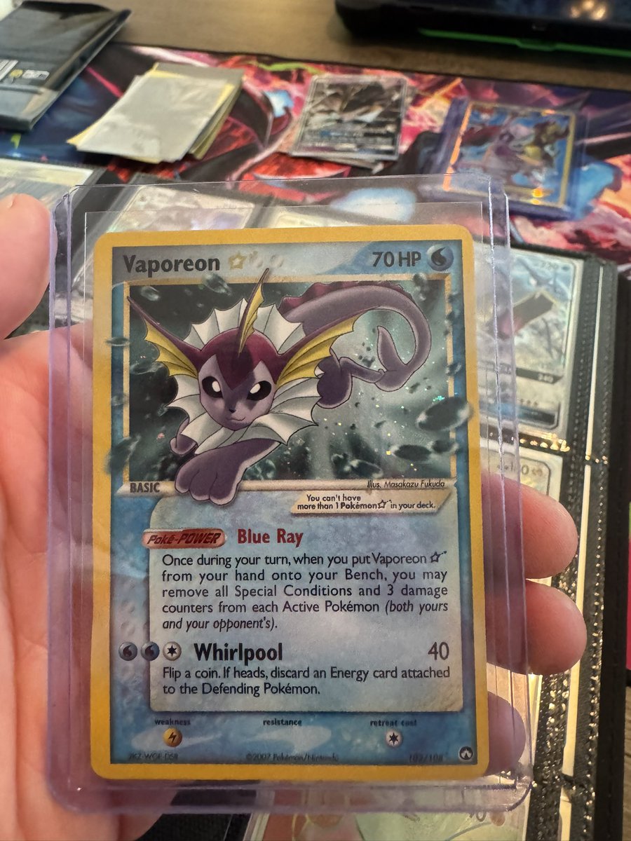 WonderboyShiny's tweet photo. @drakonus5774 Vaporeon 💧 https://t.co/6dVDj562Uk