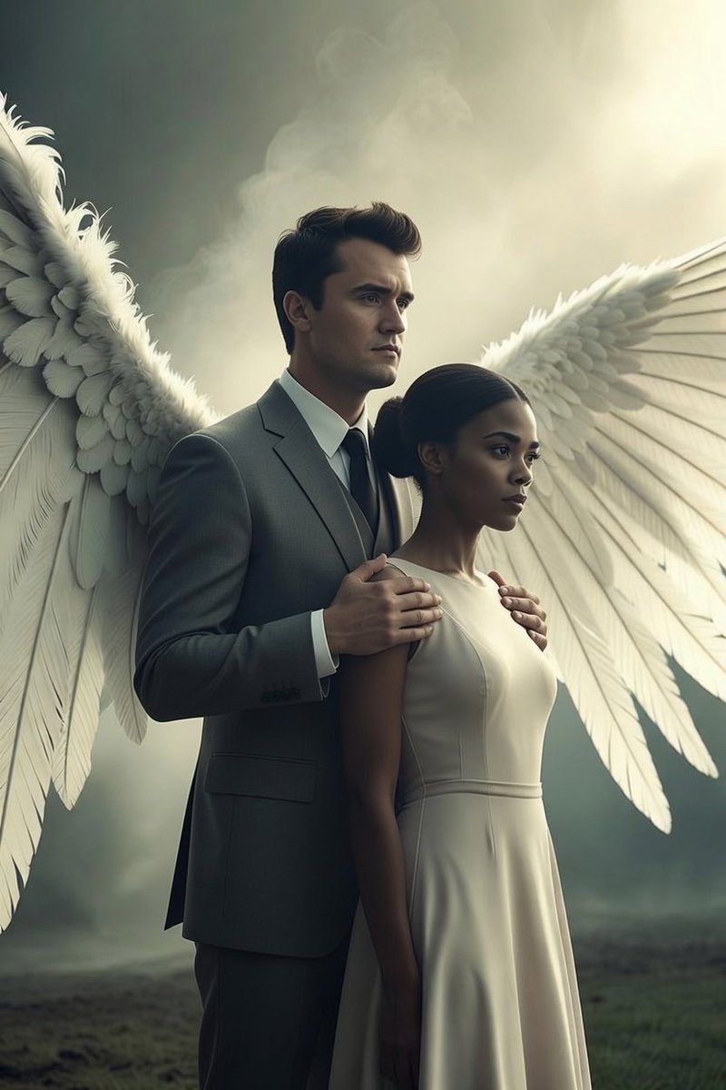 MissKatyAllison's tweet photo. How I imagine @charliekirk11 guiding @RealCandaceO as she navigates the stormy waters ahead—‘battle bun’ included. 🤍🪽 https://t.co/glHDiAdiOK