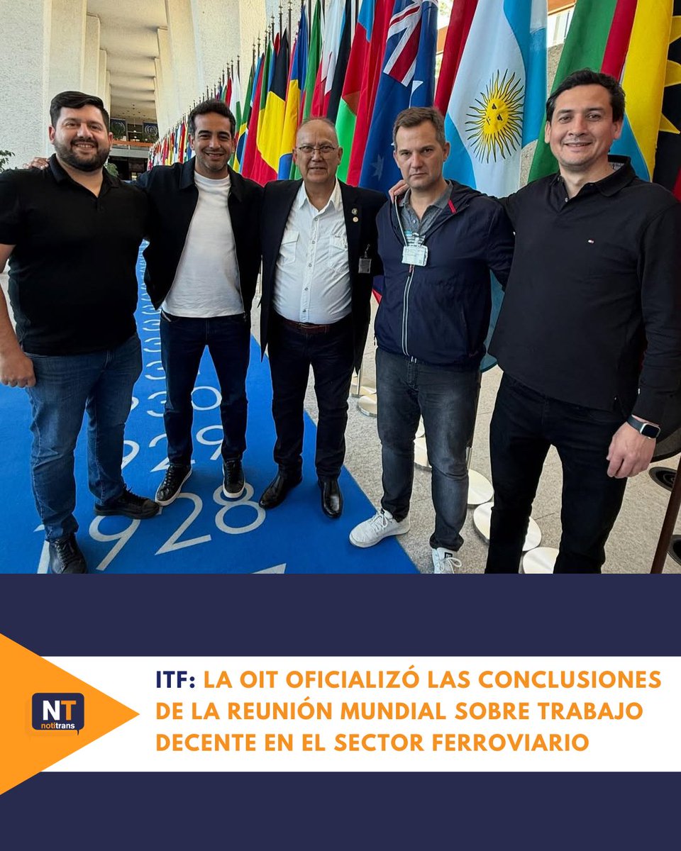 Notitrans's tweet photo. La OIT publicó oficialmente las actas y conclusiones de la Reunión Técnica sobre la Promoción del Trabajo Decente en el Sector Ferroviario, realizada en Ginebra en septiembre de 2025 y que contó con gran participación de la ITF.

https://t.co/GnRbwOj9J0 https://t.co/wwZ6mFjtWo