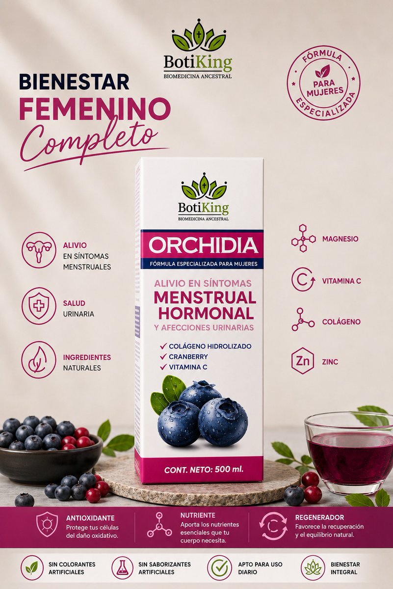 Botikingec's tweet photo. 🌸✨ ¡Siéntete bien todos los días con ORCHIDIA! 
Brinda apoyo al bienestar femenino con una fórmula especializada. 🌿 ¡Es momento de cuidarte de forma natural!
📲 ¡Pídelo ya y comienza a cuidar de tu bienestar! 💚
#Botiking #Orchidia #BienestarFemenino #SaludNatural #Mujer 🌿💖 https://t.co/xTXkbOOb9m