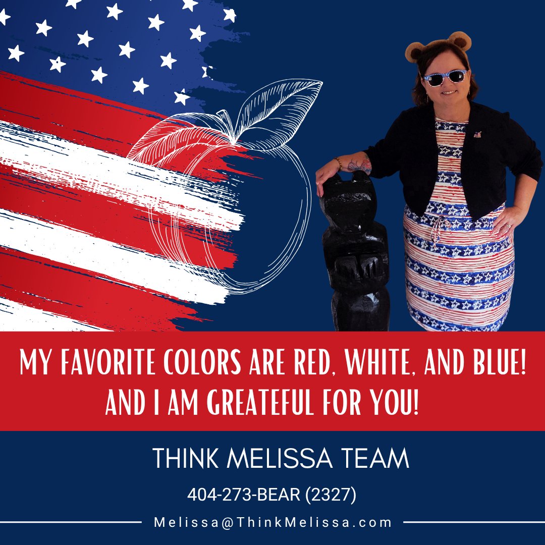 ThinkMelissaRE's tweet photo. Red, White, Blue baby! ❤️🤍💙
#FavoriteColors
#RedWhiteBlue
#250YearsofFreedom
#BearofRealEstate
#VeteranOwned https://t.co/yrFLZHhFTq
