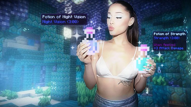 oasisraindrops's tweet photo. ppl on pinterest are editing ariana in minecraft?😭 this is so cute https://t.co/vHLeb4LtRU
