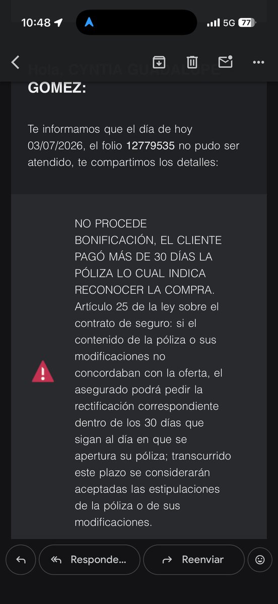 cyndirelaa's tweet photo. Oye @BBVA_Mex que manera de robarme. Resulta que me cobraron un seguro por 5 meses. Seguro que yo jamás autorice, firme y mucho menos conocía de que era. Después de imprimir mis estados de cuenta me doy cuenta de ese cargo y levanto mi reporte y me salen con esto?? @Profeco https://t.co/MzwHseIGKF