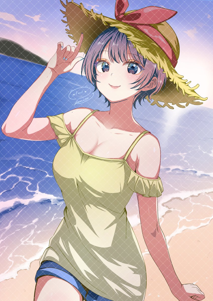 komano631jdjkx's tweet photo. 夏イラスト完成しました！☀️🌊

「こういう絵柄好きかも」と思ったら
ぜひ仲良くしてください✨
現在、同人誌用の画集を制作中です📖
ウォーターマーク付きで公開します！

#夏の創作クラスタフォロー祭り
#絵柄が好みって人にフォローされたい
#創作クラスタさんと繋がりたい https://t.co/CpzevT7uV6