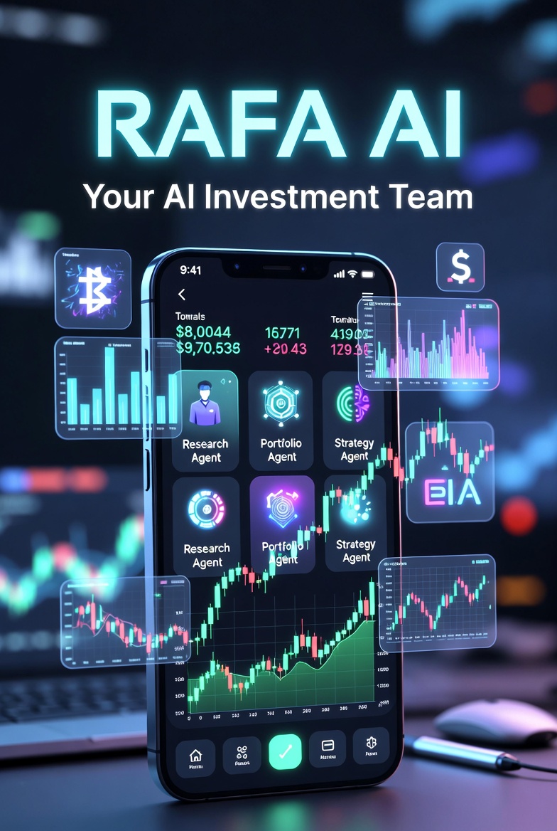 YouKnow_Psalmie's tweet photo. Tired of juggling 10 different apps just to make smart investment moves?

Meet @RAFA_AI your personal squad of AI Investment Agents.

One handles research, another crunches portfolio intel, and they all work together to deliver real-time, personalized insights for stocks, ETFs, options & crypto.

It’s like having a Wall Street A-team in your pocket. 

Who else is ready to level up their investing game?
 
Try @RAFA_AI