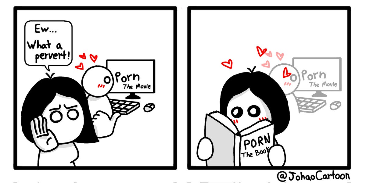 JohaoCartoon's tweet photo. Típico de feministas, sexualidade masculina é tratada como doença e a feminina como empoderamento. https://t.co/9ouVfXt48y