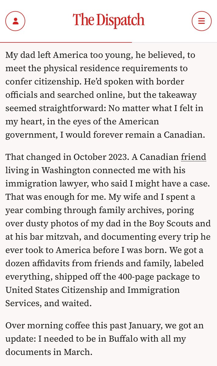 arjunswritings's tweet photo. On the eve of America’s 250th anniversary of independence, I’m proud of having helped @ariblaff successfully claim natural-born U.S. citizenship. Read his article about that experience in @thedispatch below.
https://t.co/BpR6vc4mtA https://t.co/F5Y8awRxAm