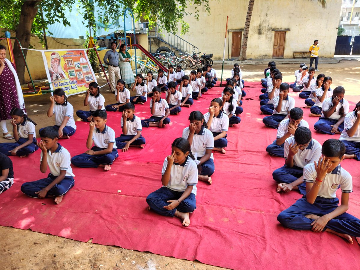 AshramBlr's tweet photo. Inspired by Sant Shri Asharamji Bapu, #BalSanskar classes continue to nurture children with moral values, ethics&amp; character-building lessons.
On 27.06.26, #Trust in #Ashram #Bengaluru organized these classes at Nightingale English School, Kudlu, #Bangalore
https://t.co/yRCl78WLOS https://t.co/AdRXSUGG7e