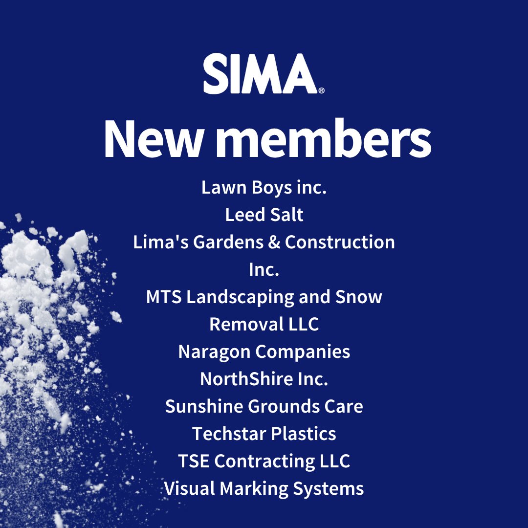 SIMASnow's tweet photo. Please join us in giving a warm welcome to our newest SIMA members! 🚀 We are so grateful for your membership. Wishing you a successful season ahead! 🎉❄️ https://t.co/gGhUWqJRNR
