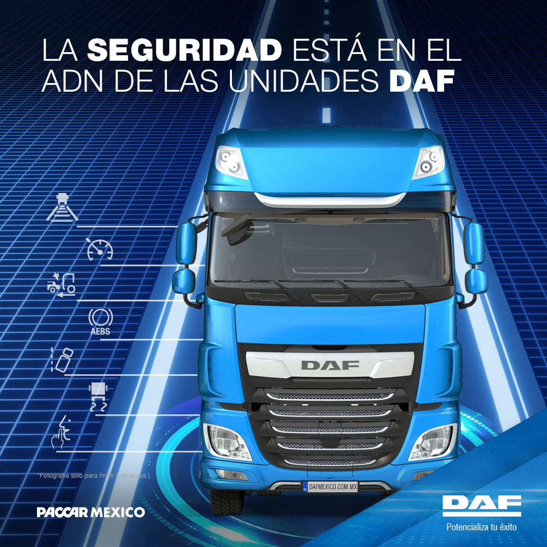 DAF_Mexico's tweet photo. Los vehículos DAF están diseñados para ofrecer la máxima seguridad al conductor, en caso de que se produzca un accidente.

También implica condiciones óptimas para que el operador disfrute de una conducción cómoda y relajada.

#DAF #XF #PACCARMexico #PotencializaTuExito https://t.co/FVvyxVZY0v
