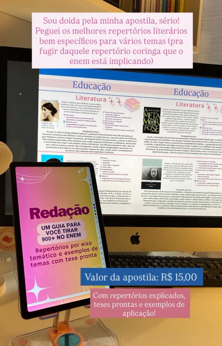Samiiistudy's tweet photo. Apostila incrível que eu fiz e custa apenas R$ 15,00 

Com repertórios explicados (fugindo dos repertórios coringas), teses prontas e exemplos de aplicação. Redação vale muito no ENEM, não negligencie!!! https://t.co/xkG4C5WpI2