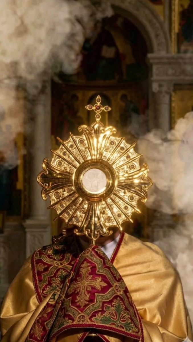 JustAdaugoijele's tweet photo. Adoremus in aeternum Sanctissimum Sacramentum.
Lauda te Dominum, omnes gentes,
Laudate Eum, omnes populi.
Quoniam confirmata est super nos misericordia ejus,
Et veritas Domini manet in aeternum.
Gloria Patri, Gloria Filio,
Gloria Spiritui Sancto,
Sicut erat in principio, et nunc et
semper, et in saecula saeculorum. Amen.