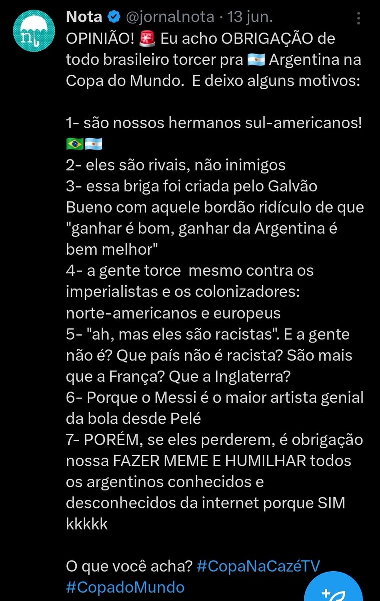 monsterundmybed's tweet photo. @jornalnota Acho q as imagens falam por si só... sua opinião eh totalmente subjetiva. Ela vem de um desprezo a um jogador, não adianta falar sobre imparcialidade se voce eh nitidamente defensor do outro lado. Na próxima apaga os Twittes pelo menos! https://t.co/XR5nNOEK1Y
