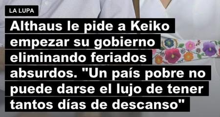 elpeonrojo's tweet photo. Pero un país pobre sí puede darse el lujo de:

1. Mantener 60 congresistas más.
2. Regalarle S/44 millones al congreso.
3. Gastar $462 millones en aviones.
4. Perdonar impuestos a los ricos y sus empresas.
5. Financiar los estudios de los Fujimori en el extranjero. https://t.co/TUq3KFhsmJ