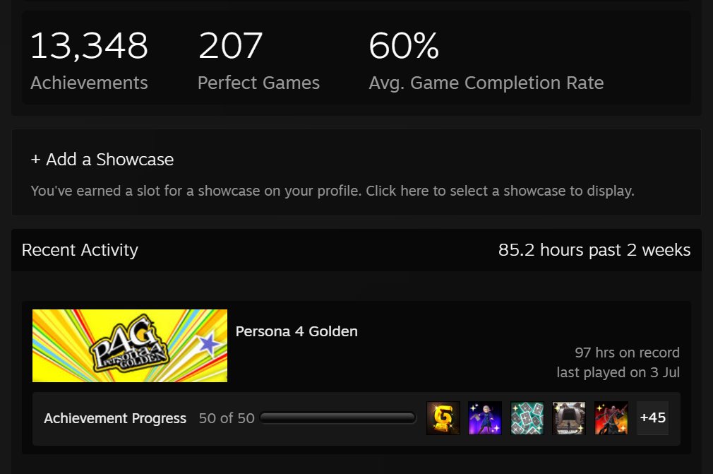 TaliyahIsAwesum's tweet photo. Persona 4 Golden, (5/10)

After 5 years of quitting it permanently I finally finished it. Yup very disappointed. Game about dating high schoolers seems right up my alley but I honestly just don't care that much about the daily life gameplay loop and the dungeoncrawling. https://t.co/BofrXCZu5x