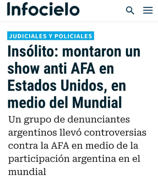 winazkifan's tweet photo. 🚨 VENDEPATRIAS EN MIAMI: realizaron un SHOW ANTI-AFA en ESTADOS UNIDOS durante el Mundial

Los involucrados serían Yofe, Pizzi y Tofoni, quienes buscarían quedarse con la AFA y el modelo que maneja actualmente el Chiqui Tapia 

¿Están de acuerdo con hacer esto en pleno Mundial? 

1- SI ✅
2- NO ❌