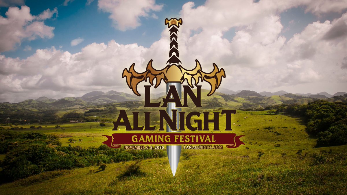 LANallNight's tweet photo. Tickets are now on sale for #LANAllNight Gaming Festival 2026!

Join us Nov 6–8 at Great Wolf Lodge for an unforgettable weekend of BYOC gaming, fighting games, tabletop, freeplay PCs, vendors, prizes, and an incredible community.

https://t.co/cNGW8ZKYLG

#lanparty #lanfest https://t.co/zOE8fcfsAe