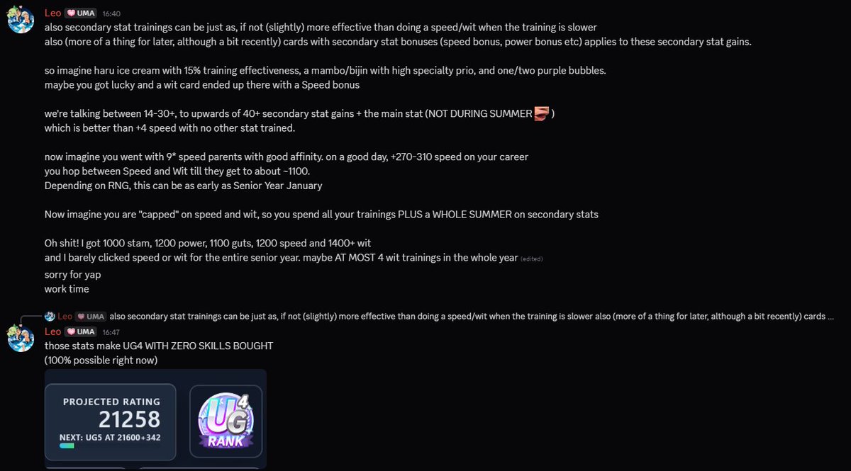 duppyleo's tweet photo. HOW TO BE #1 #GLOBAL PLAYER IN #UMAMUSUME READ THIS AND YOU WILL BUILD US9 NEXT RUN #UMA #GUIDE #TUTORIAL #UNITY #MANT https://t.co/ThPZvZAC8Y