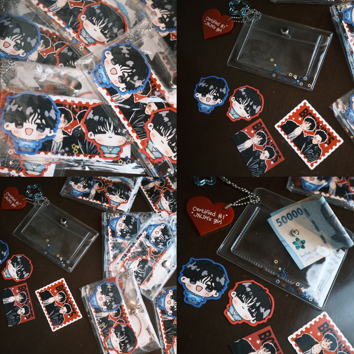 99LJNBYTE's tweet photo. NCT JNJM FANMEETING DUALITY Jakarta ♡ Freebies
— By @99LJNBYTE

• Folded bag & sticker
• Card holder & sticker-keychain

🗓️ 04 July
📍Tennis Indoor Senayan (loc tba)
💸 Details on pic

Limited qty, first come first get (random). RT & like are appreciated❕️
See you at the venue♡

#NCTJNJM_DUALITY #NCTJNJM_DUALITYJAKARTA #freebies #JENO #JAEMIN