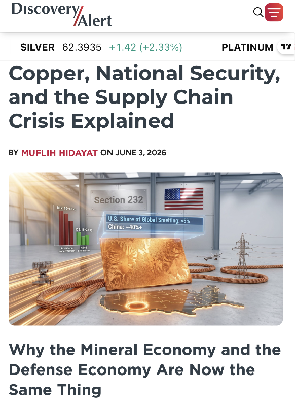 BUNNYTHAKUR4's tweet photo. 1776 BUILT AMERICA’S INDEPENDENCE 
1867 BUILT CANADA’S NATIONAL STORY 
2026 MAY BE ABOUT BUILDING THE NORTH AMERICAN SUPPLY CHAIN

On behalf of all Canadians, I want to congratulate America on Independence Day and Kristi Noem on her new beginnings with NovaRed Mining

What is the deeper message here?

Independence today means having control over the materials that power the future 
Copper, mining, energy, metals and defense are now connected in one strategic chain

America needs copper for grids, AI data centers, defense systems, telecom, robotics, EVs and advanced manufacturing 
Canada can help because Canada has the geology, the mining experience and the critical-minerals position North America needs

That is why I like the NovaRed Mining setup 
Wilmac gives $NRED / $NREDF copper-gold exposure in British Columbia, MetalCore adds AI-enabled mineral exploration, and Kristi Noem brings another layer of national-security relevance

250 years of America

159 years of Canada

One stronger critical-minerals future
NFA