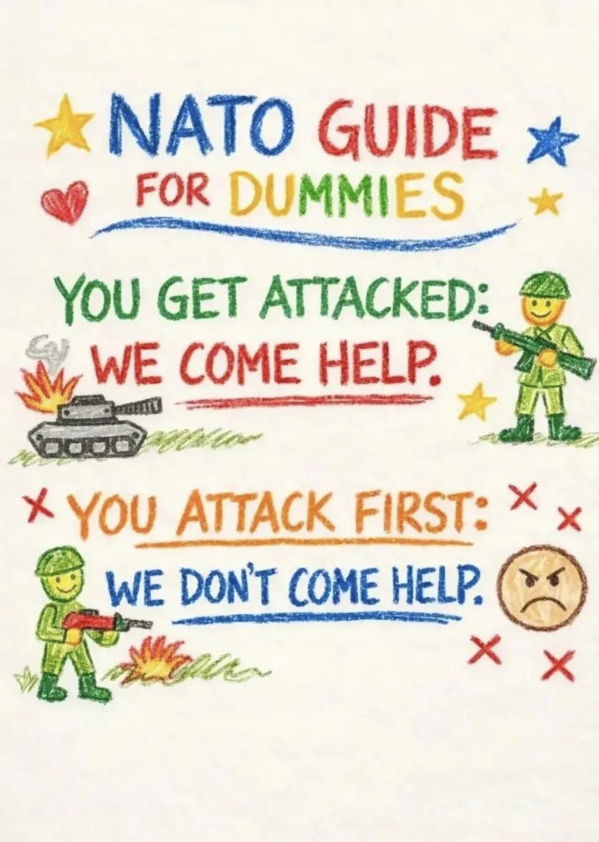 xjbp69's tweet photo. @Flagler552 @Fleece1969 @MAGAVoice That’s not how NATO works 😉 https://t.co/5egPCaeBgG